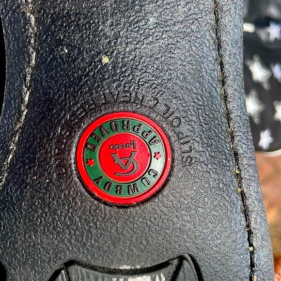 Laredo Stargazer leather western boots with embroidered stars 8.5 medium women - Picture 9 of 16